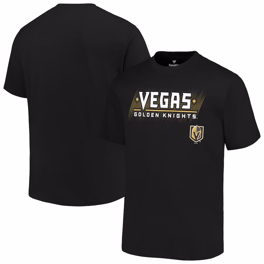 Men's Vegas Golden Knights Fanatics Black Big & Tall Wordmark T-Shirt