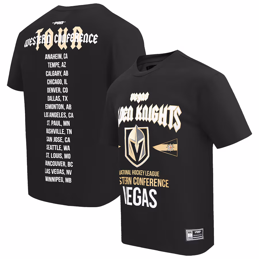 Men's Vegas Golden Knights Pro Standard Black City Tour T-Shirt