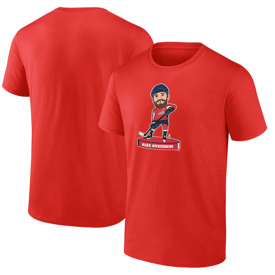 Men's Washington Capitals Alexander Ovechkin Fanatics Red Player Bobblehead T-Shirt