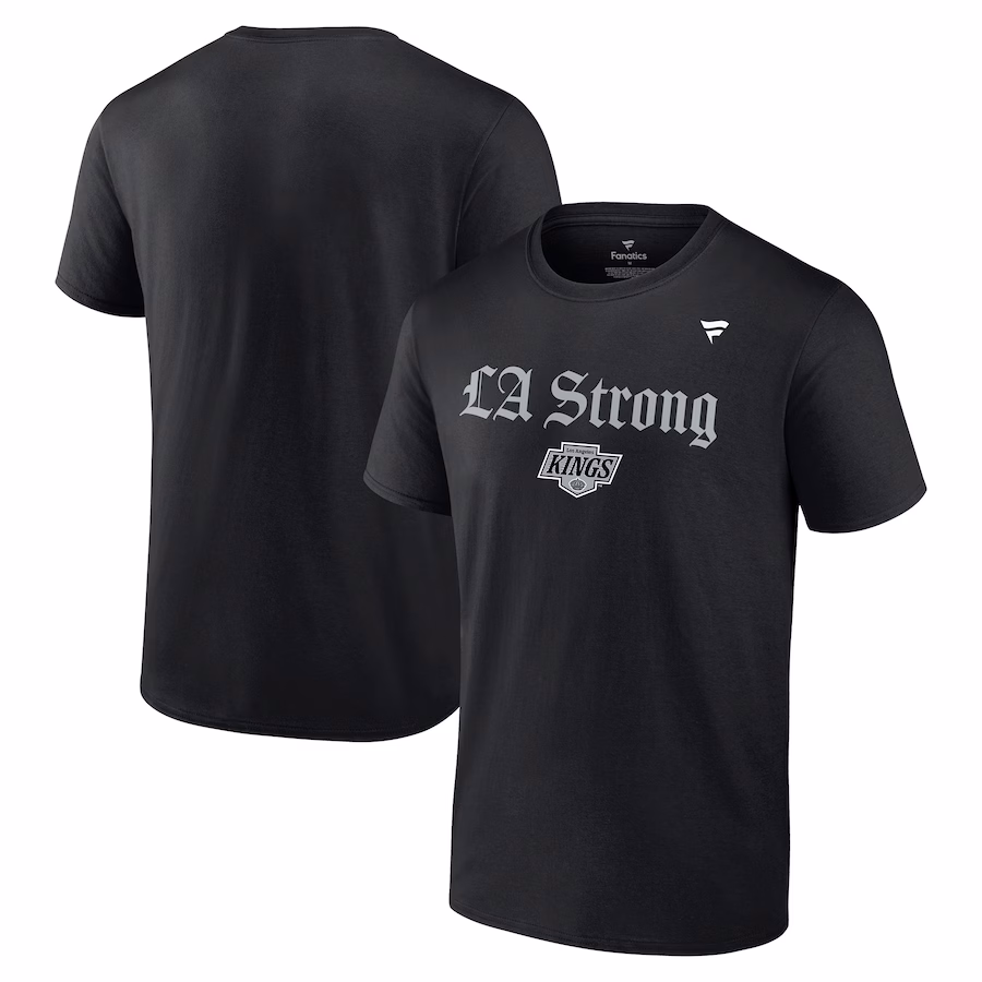 Unisex Los Angeles Kings Fanatics Black LA Strong T-Shirt