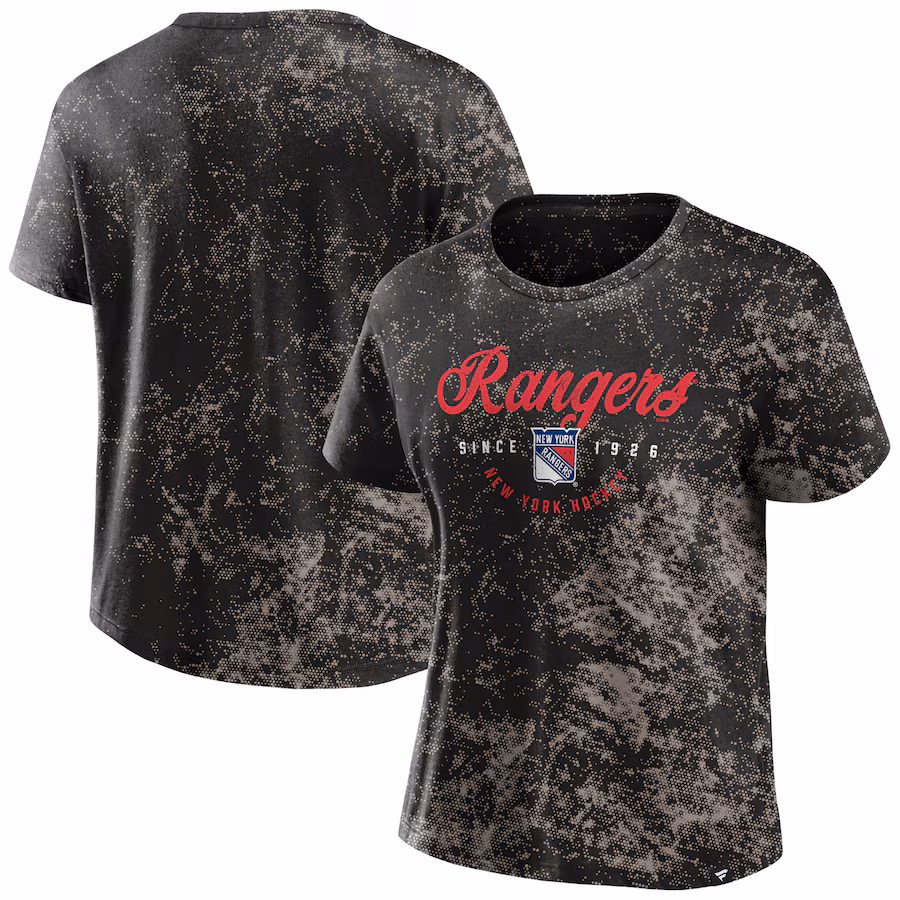 Women's New York Rangers Fanatics Black Breakaway T-Shirt