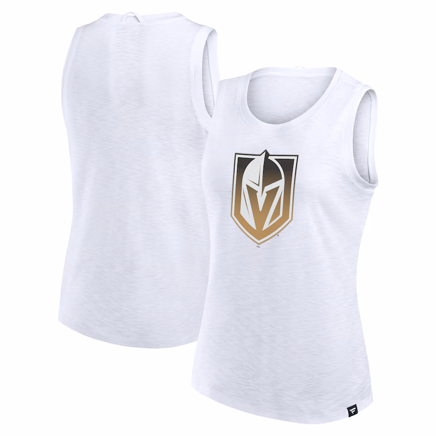Women's Vegas Golden Knights Fanatics White Slub Tank Top