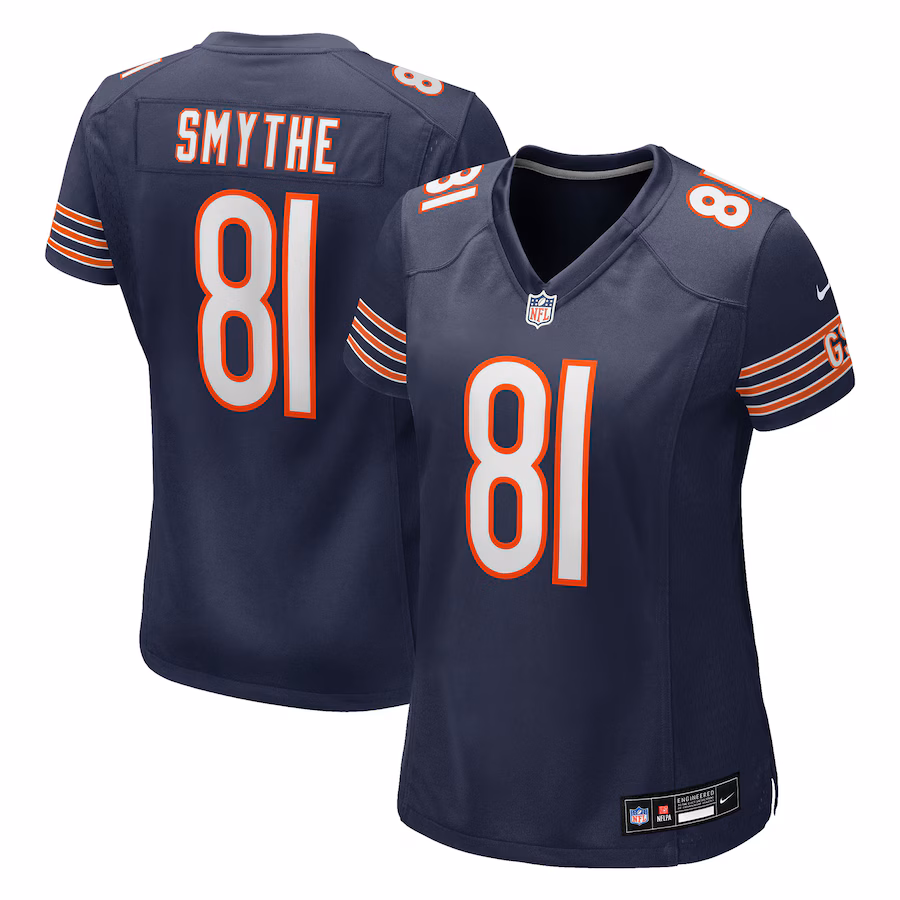 Women's Chicago Bears Durham Smythe Nike Navy Team Game Jersey