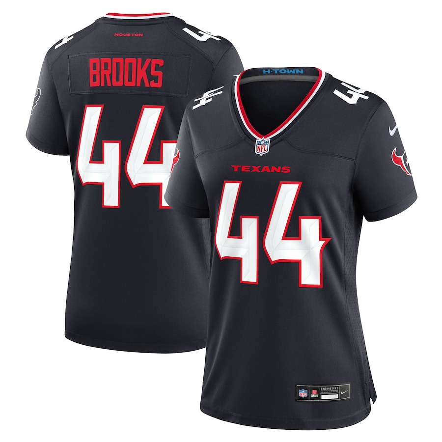 Women's Houston Texans British Brooks Nike Navy Team Game Jersey