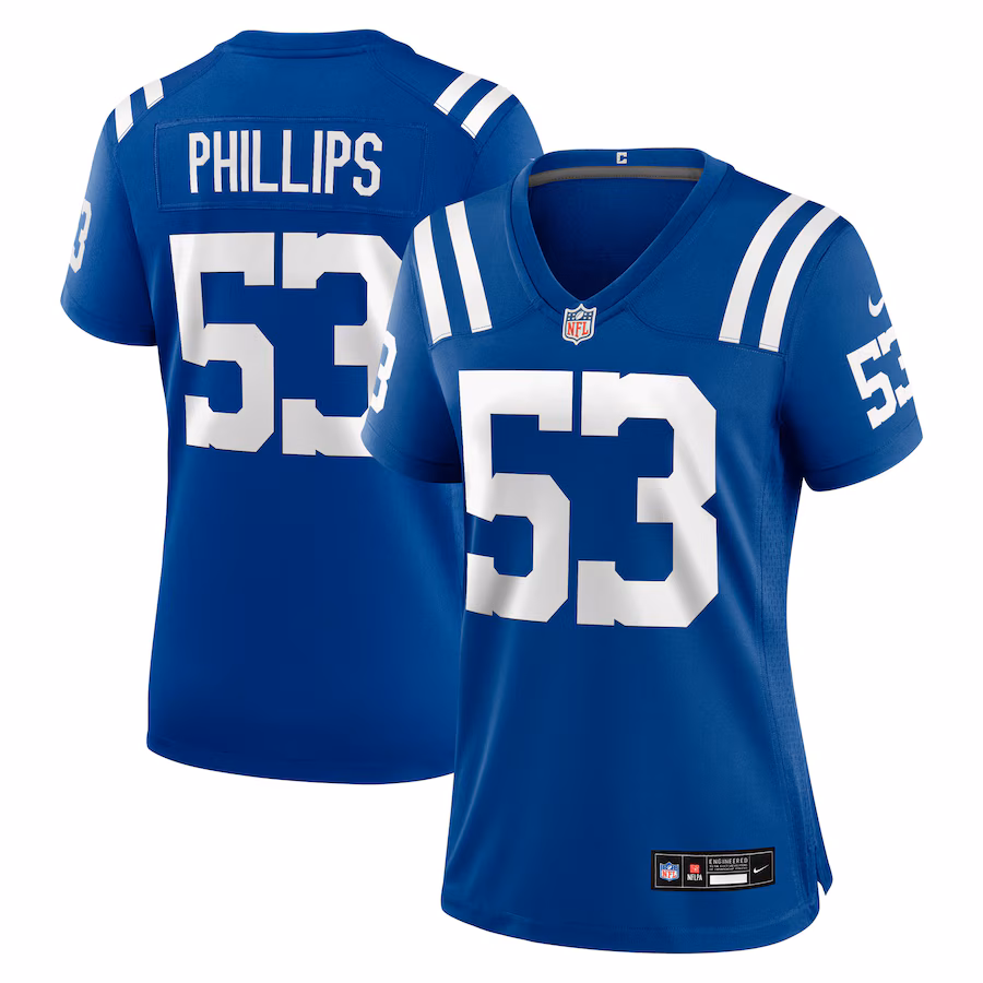 Women's Indianapolis Colts Jacob Phillips Nike Royal Team Game Jersey