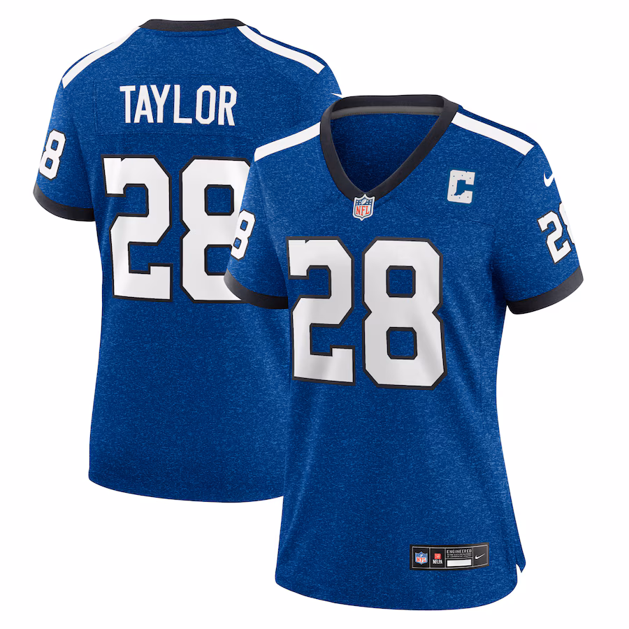 Women's Indianapolis Colts Jonathan Taylor Nike Royal Indiana Nights Alternate Game Jersey