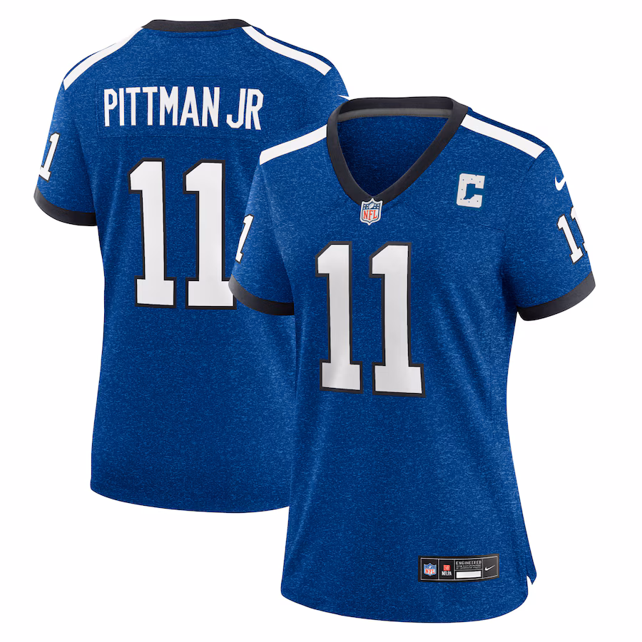 Women's Indianapolis Colts Michael Pittman Jr. Nike Royal Indiana Nights Alternate Game Jersey