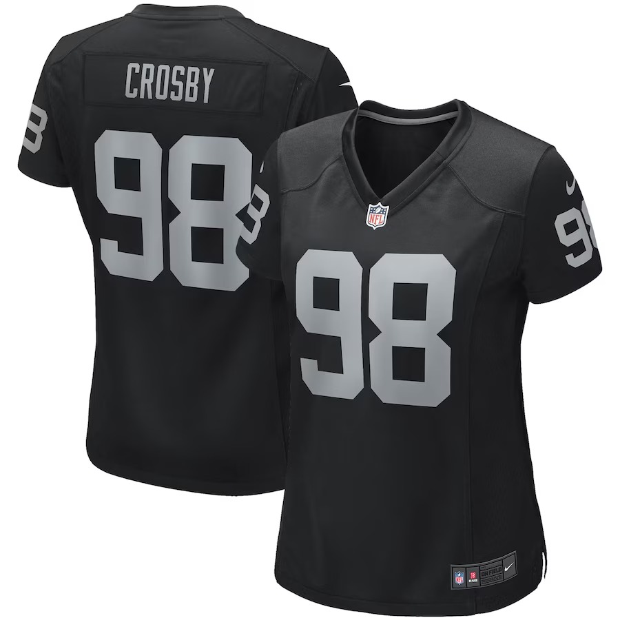 Women's Las Vegas Raiders Maxx Crosby Nike Black Game Jersey