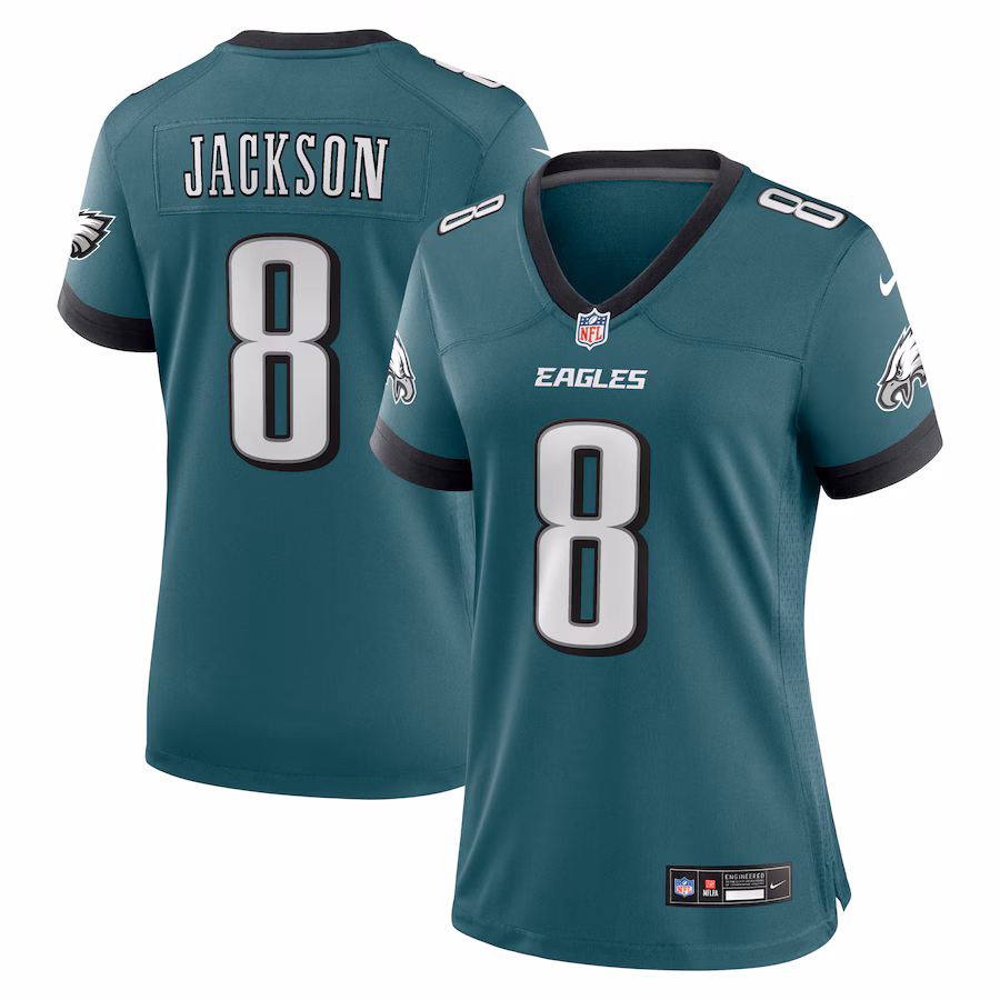 Women's Philadelphia Eagles Adoree' Jackson Nike Midnight Green Team Game Jersey