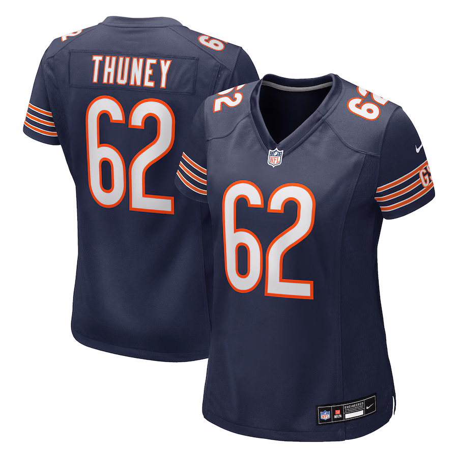 Women's Chicago Bears Joe Thuney Nike Navy Team Game Jersey