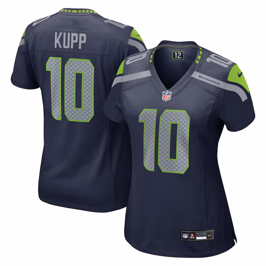 Women's Seattle Seahawks Cooper Kupp Nike College Navy Team Game Jersey