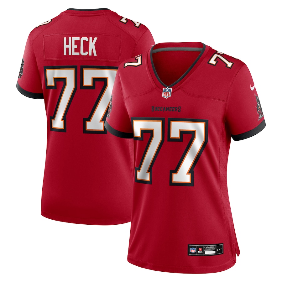 Women's Tampa Bay Buccaneers Charlie Heck Nike Red Team Game Jersey