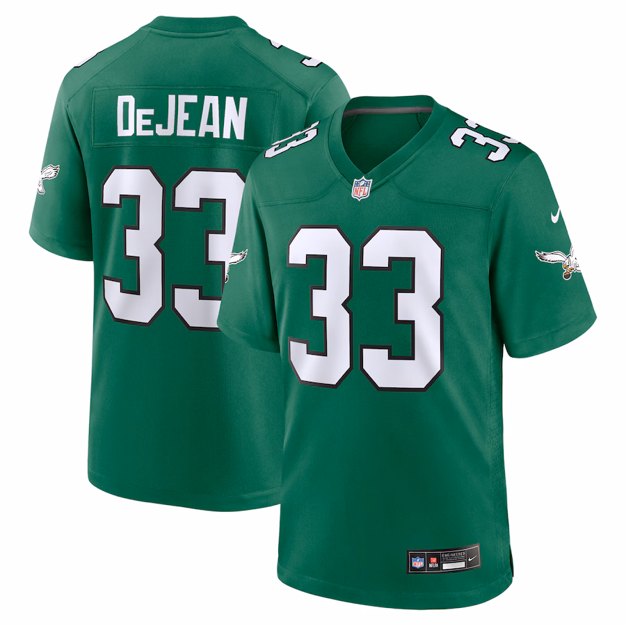 Men's Philadelphia Eagles Cooper DeJean Nike  Kelly Green Alternate Game Jersey