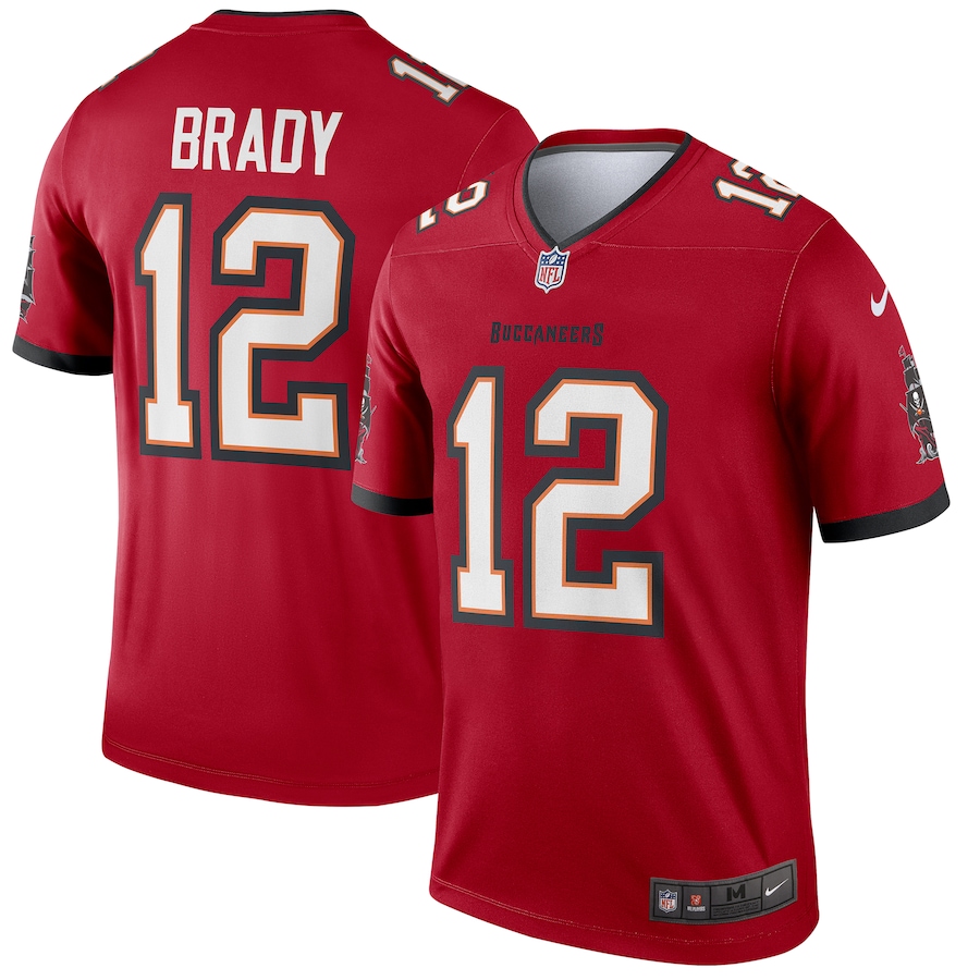 Men's Tampa Bay Buccaneers Tom Brady Nike  Red Team Legend Player Performance Top