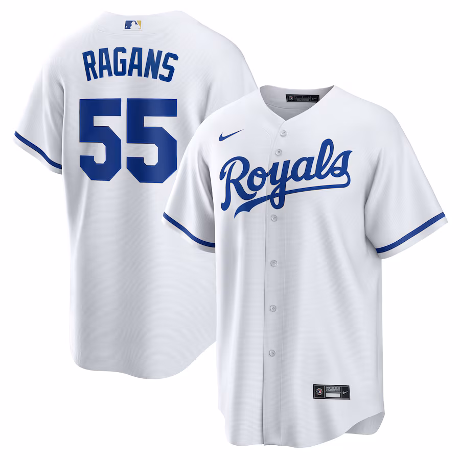 Men's Kansas City Royals Cole Ragans Nike White Home Replica Jersey