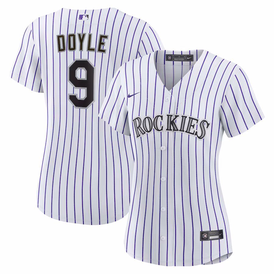 Women's Colorado Rockies Brenton Doyle Nike White Home Replica Jersey