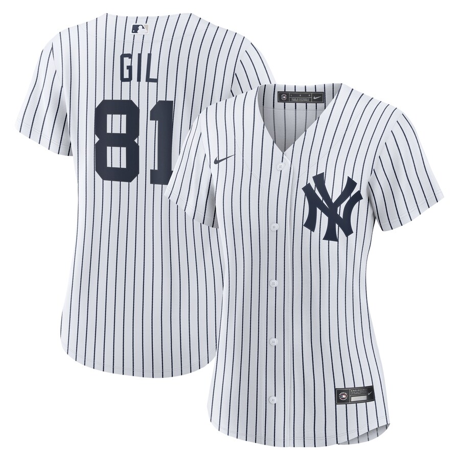 Women's New York Yankees Luis Gil Nike White Home Replica Jersey