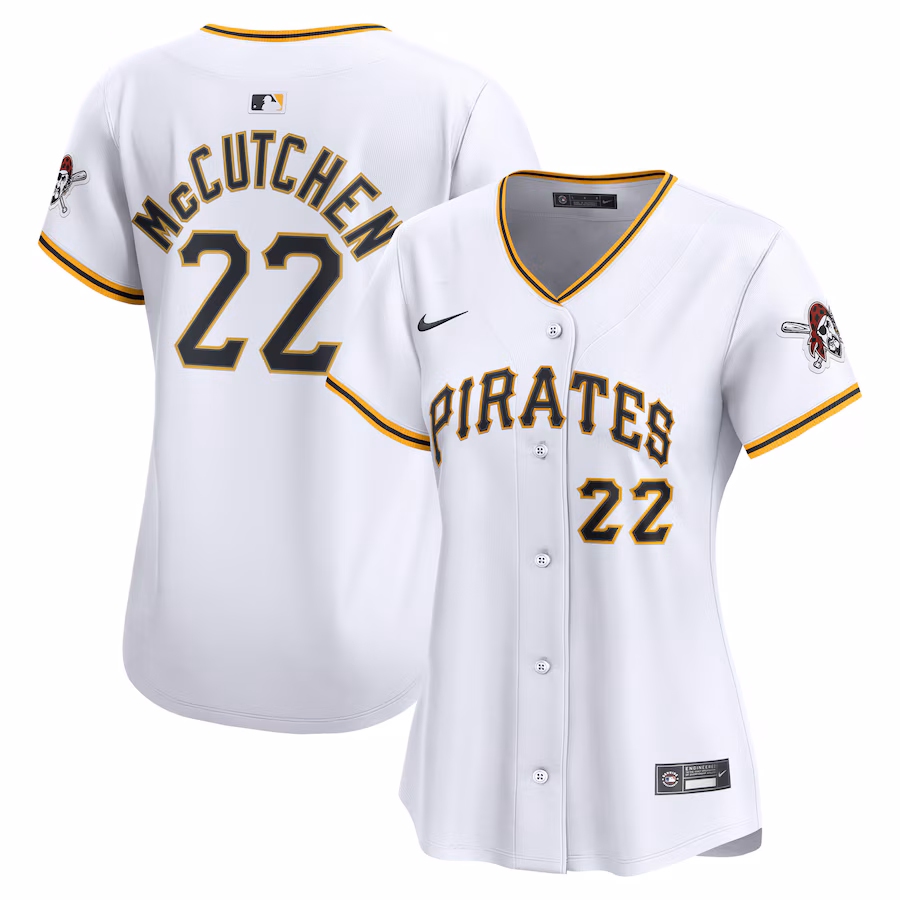 Women's Pittsburgh Pirates Andrew McCutchen Nike White Home Limited Jersey