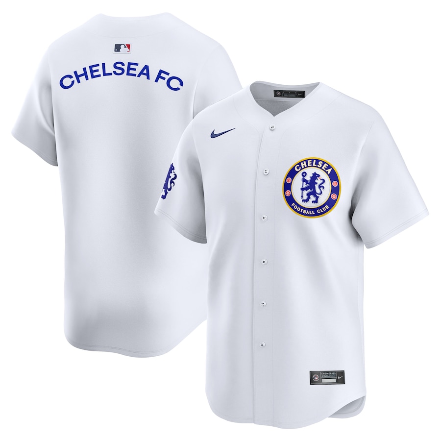 Men's Chelsea Nike White 2025 Soccer x MLB Limited Jersey
