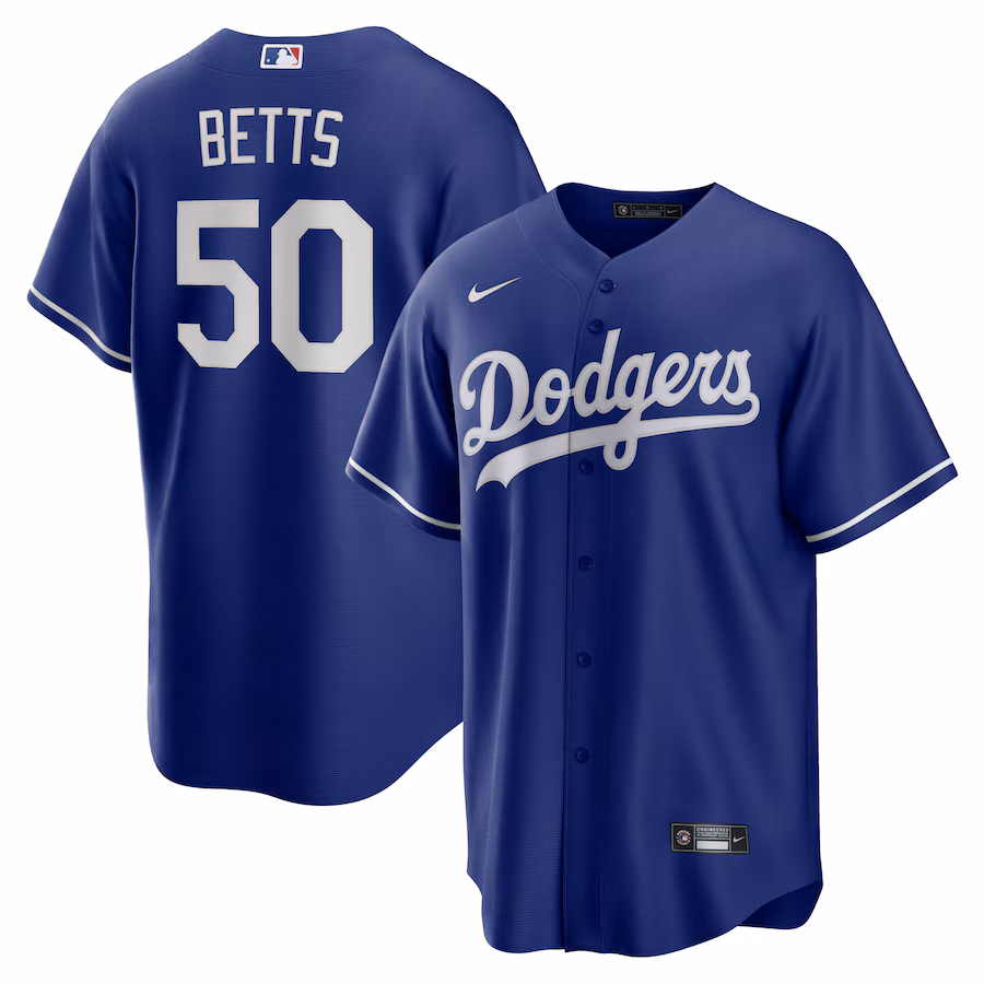 Men's Los Angeles Dodgers Mookie Betts Nike Royal Alternate 2 Replica Jersey
