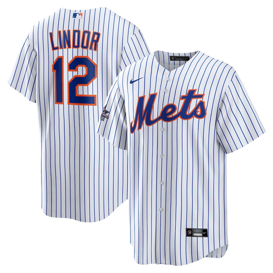 Men's New York Mets Francisco Lindor Nike White 2025 MLB All-Star Game Home Replica Player Jersey