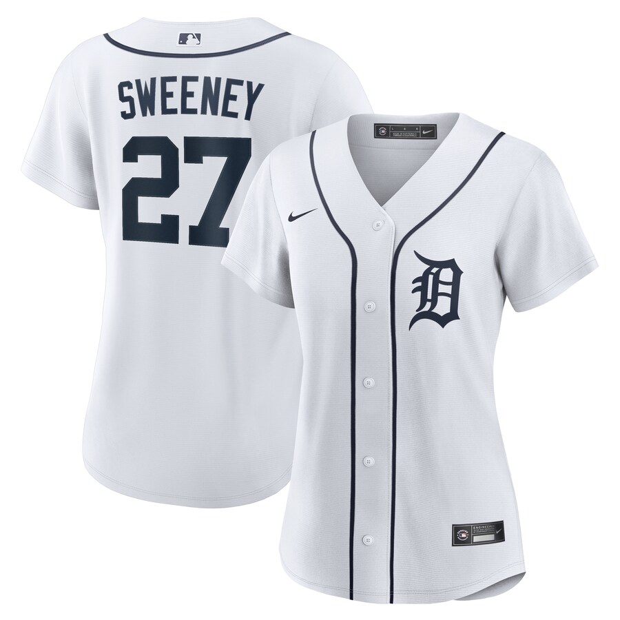 Women's Detroit Tigers Trey Sweeney Nike White Home Replica Jersey