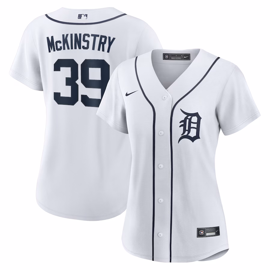 Women's Detroit Tigers Zach McKinstry Nike White Home Replica Jersey