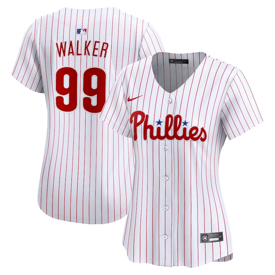 Women's Philadelphia Phillies Taijuan Walker Nike White Home Limited Player Jersey