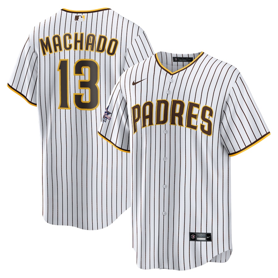Youth San Diego Padres Manny Machado Nike White 2025 MLB All-Star Game Home Replica Player Jersey