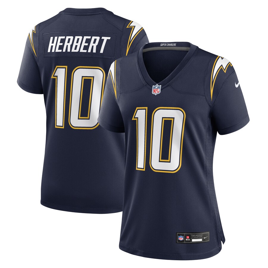Women's Los Angeles Chargers Justin Herbert Nike Navy Alternate Super Chargers Game Jersey