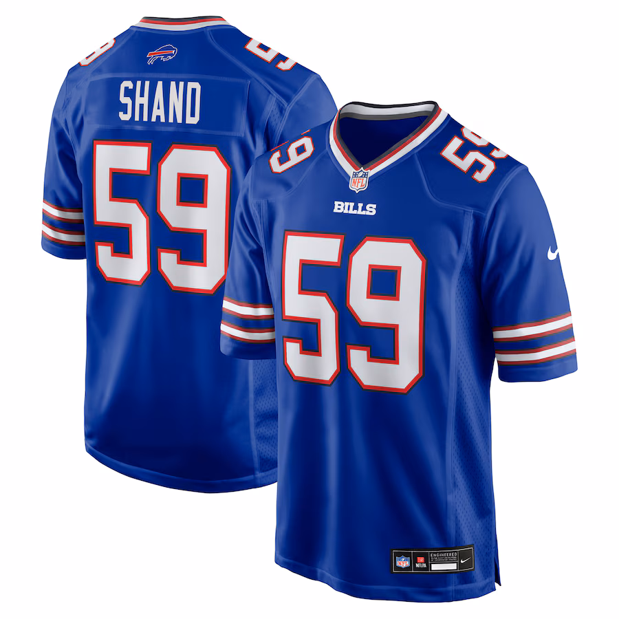 Men's Buffalo Bills Paris Shand Nike Royal Team Game Jersey