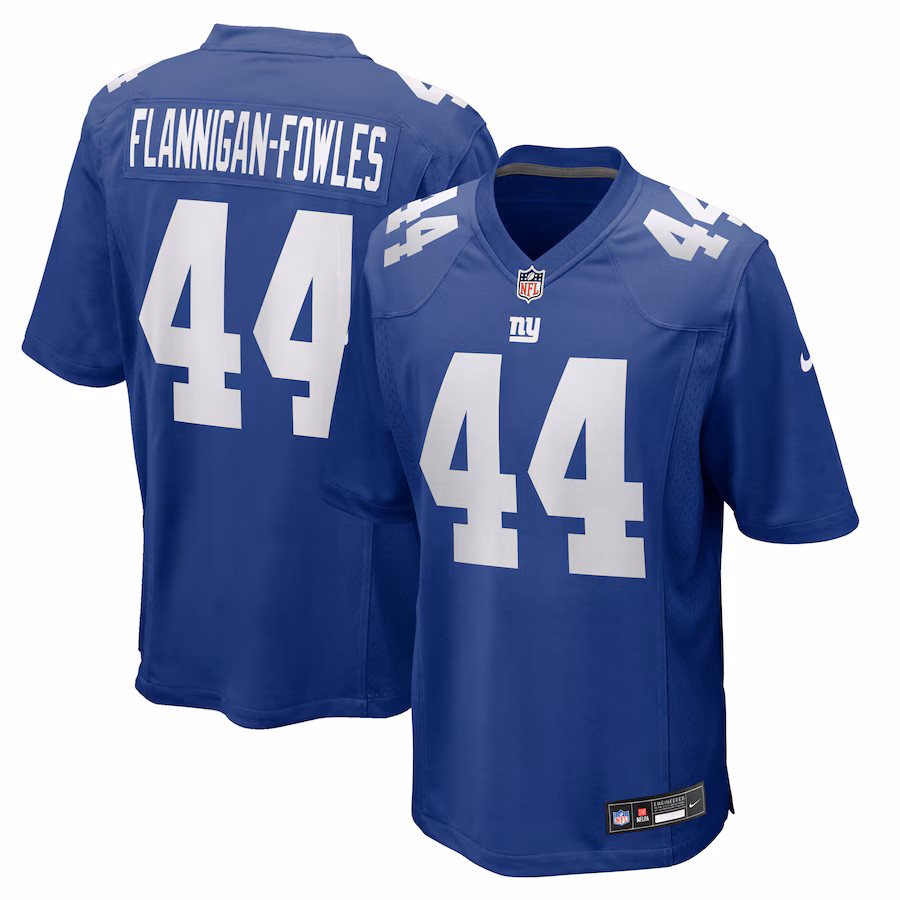 Men's New York Giants Demetrius Flannigan-Fowles Nike Royal Team Game Jersey