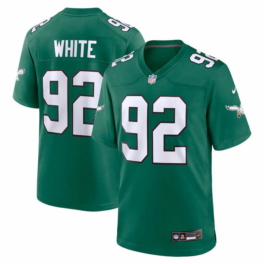 Men's Philadelphia Eagles Reggie White Nike Kelly Green Retired Player Alternate Game Jersey