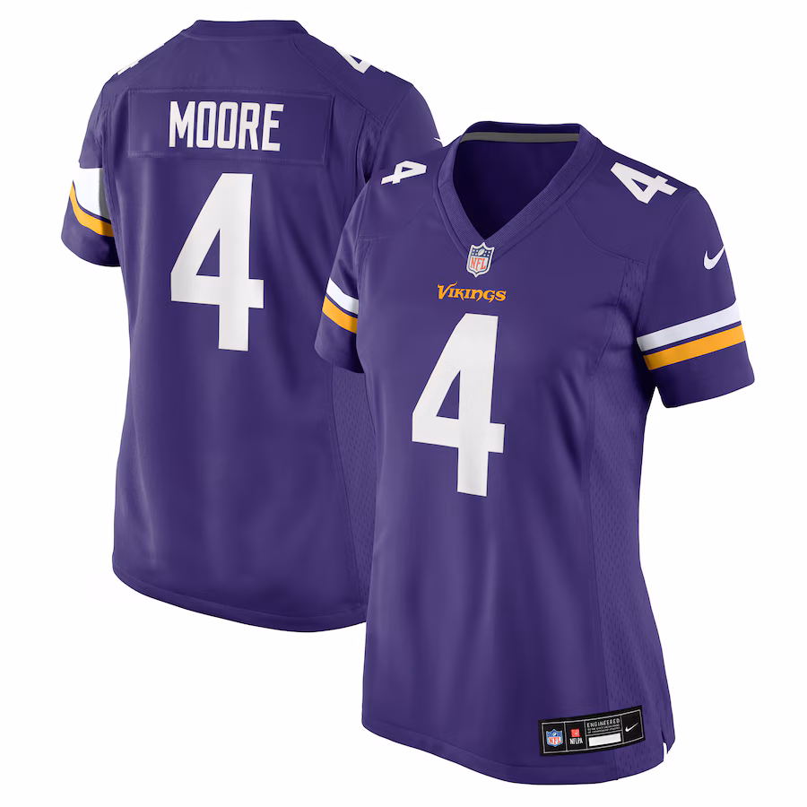 Women's Minnesota Vikings Rondale Moore Nike Purple Team Game Jersey