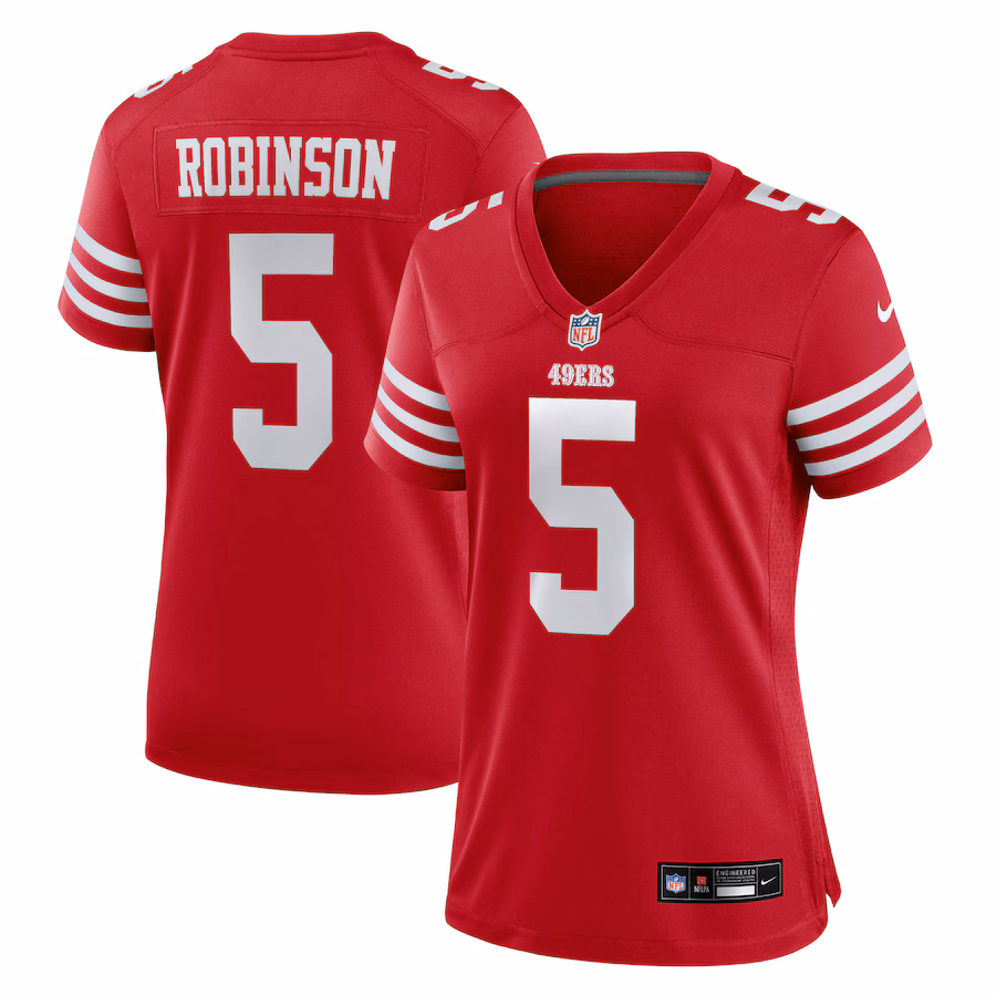 Women's San Francisco 49ers Demarcus Robinson Nike Scarlet Team Game Jersey