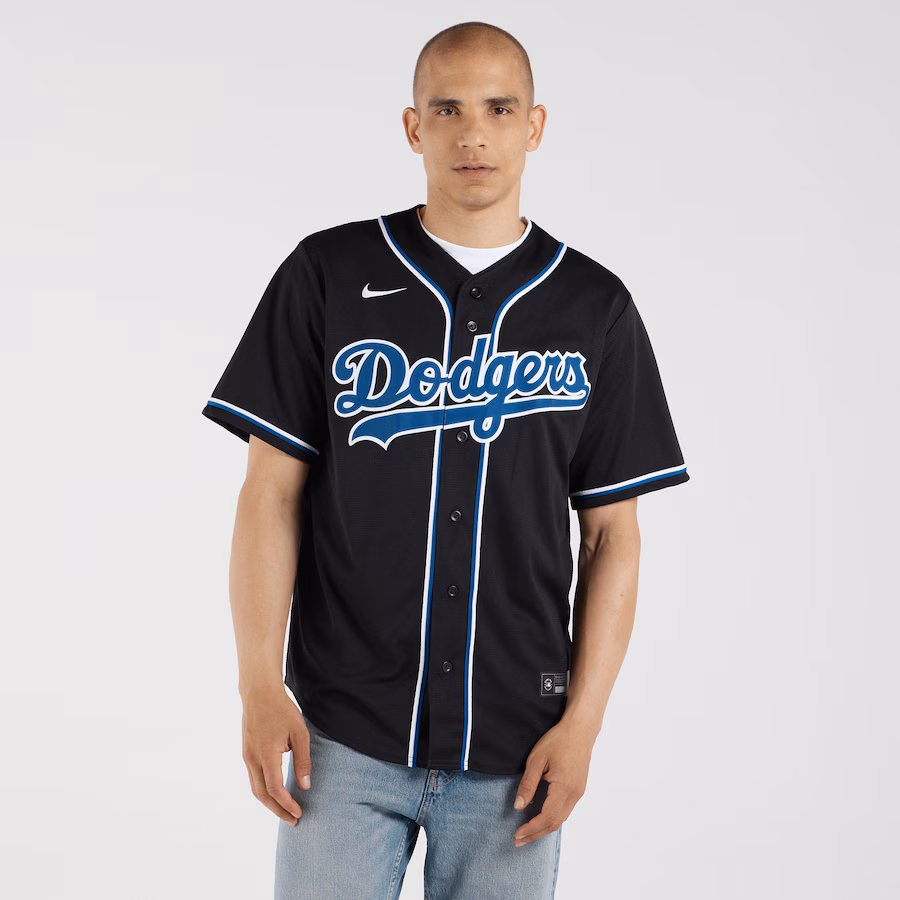 Men's Los Angeles Dodgers Shohei Ohtani Nike Black Lights Out Replica Player Jersey