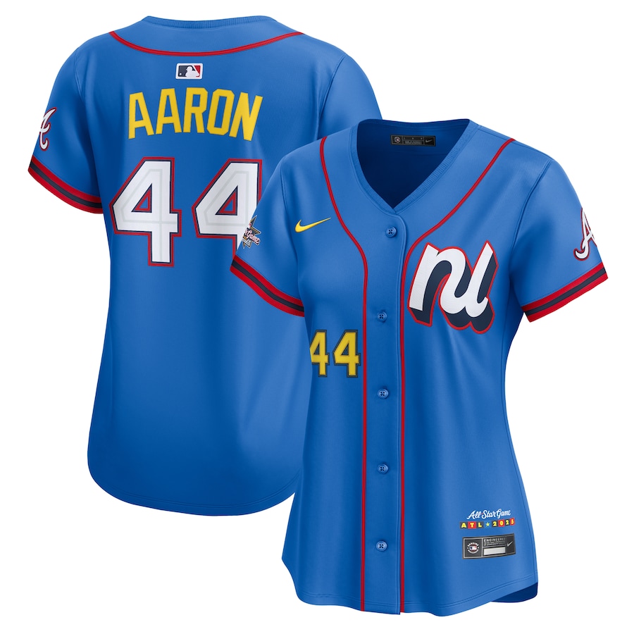 Women's National League Hank Aaron Nike Blue 2025 All-Star Game Home Run Derby Jersey