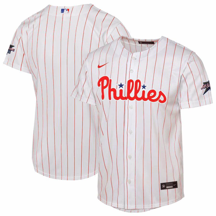 Youth Philadelphia Phillies Nike White 2025 MLB All-Star Game Home Replica Jersey