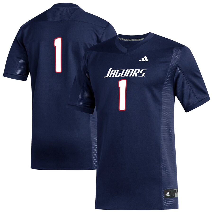 Men's adidas #1 Navy South Alabama Jaguars Replica Football Jersey