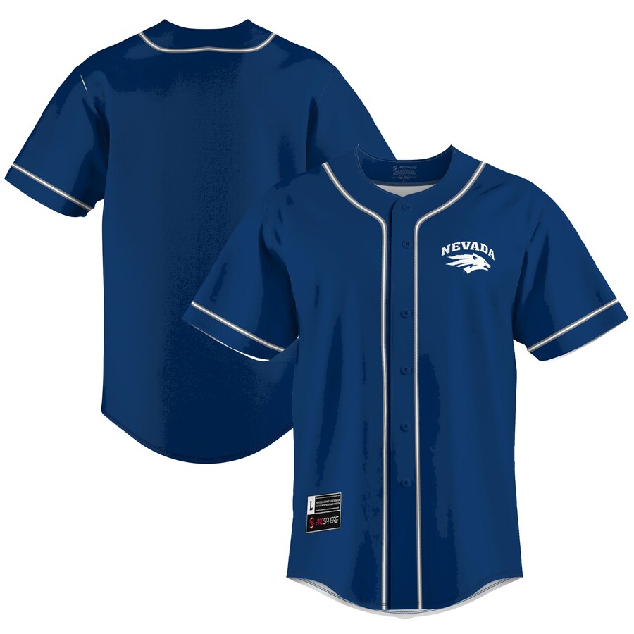 Men's GameDay Greats  Blue Nevada Wolf Pack  Lightweight Baseball Jersey