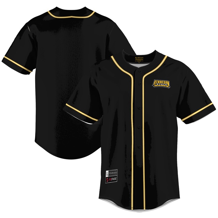 Men's GameDay Greats  Gold Kennesaw State Owls  Lightweight Baseball Jersey