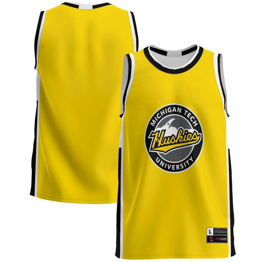 Men's GameDay Greats  Gold Michigan Tech Huskies  Lightweight Basketball Jersey