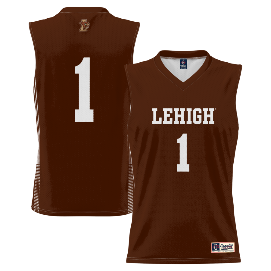 Men's GameDay Greats #1 Brown Lehigh Mountain Hawks Lightweight Basketball Jersey
