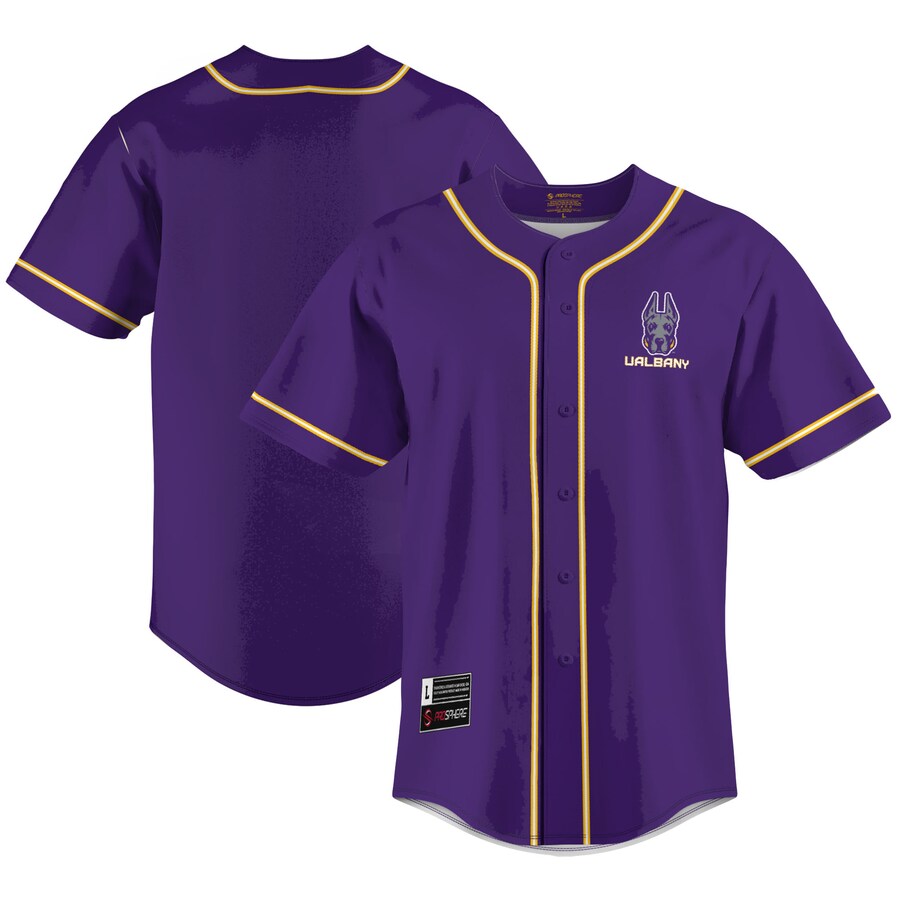 Men's GameDay Greats Purple UAlbany Great Danes Lightweight Baseball Jersey