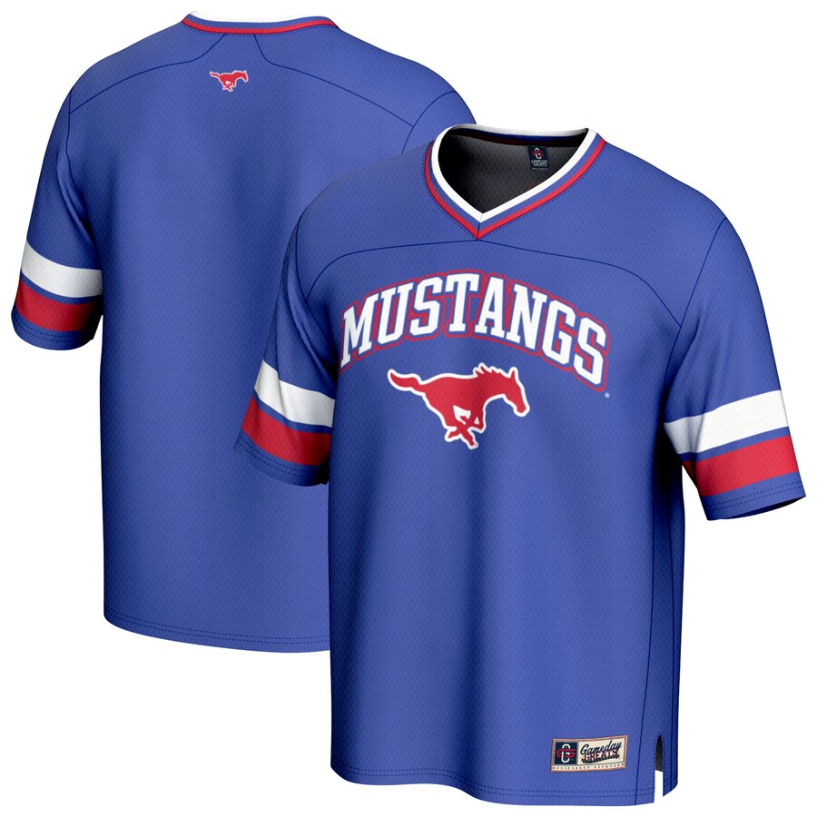 Men's GameDay Greats Royal SMU Mustangs Football Jersey