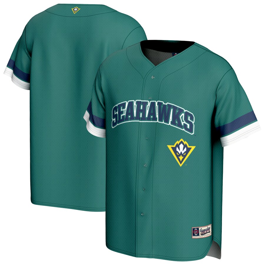 Men's GameDay Greats Teal UNC Wilmington Seahawks Baseball Jersey
