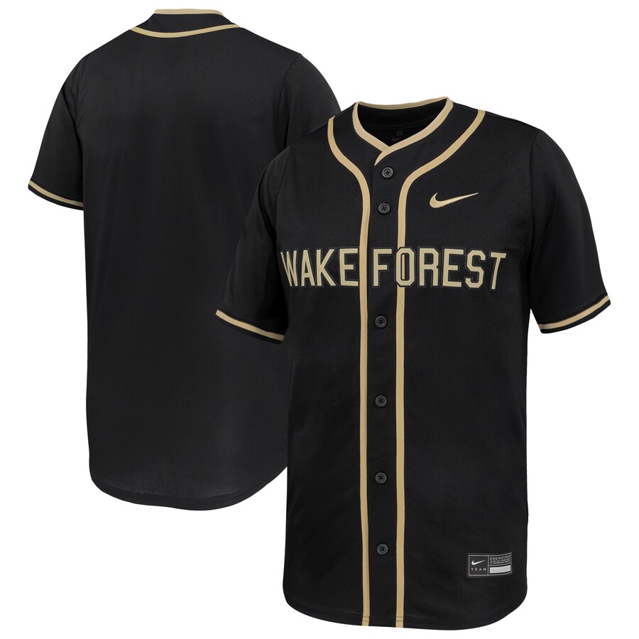 Men's Nike Black Wake Forest Demon Deacons Limited Baseball Jersey