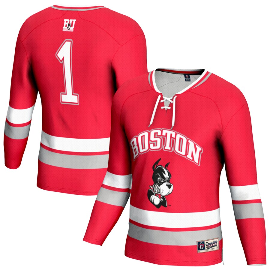 Unisex GameDay Greats  Scarlet Boston University Lightweight Men's Hockey Team Fashion Jersey