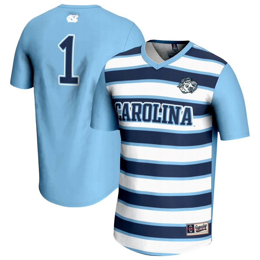 Unisex GameDay Greats #1 Carolina Blue North Carolina Tar Heels Lightweight Soccer Fashion Jersey