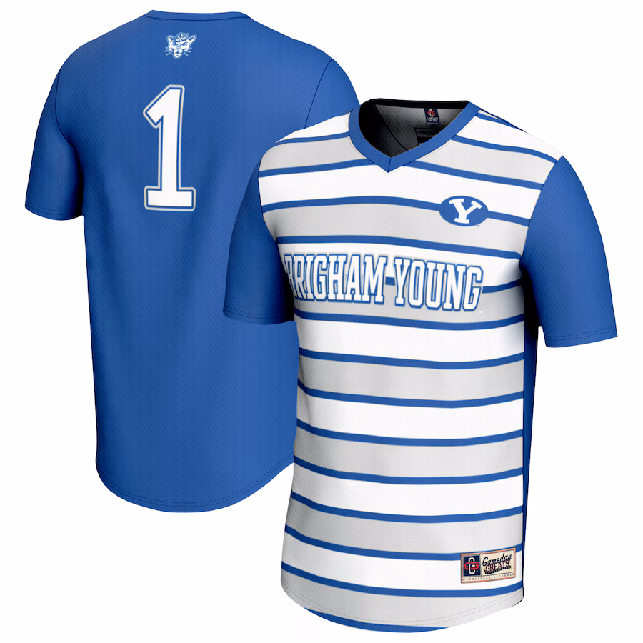 Unisex GameDay Greats #1 Royal BYU Cougars Lightweight Soccer Fashion Jersey